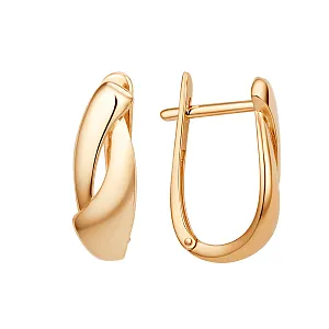 Серьги из красного золота