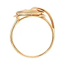 Кольцо из красного золота с фианитами