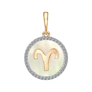 Подвеска из красного золота