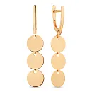 Серьги из красного золота