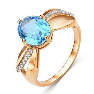 Кольцо из красного золота