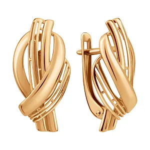 Серьги из красного золота