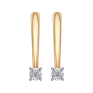 Серьги из красного золота