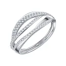 Кольцо из белого золота с бриллиантами