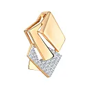 Подвеска из красного золота с фианитами