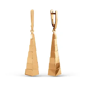 Серьги из красного золота