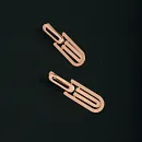 Серьги из красного золота