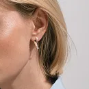 Серьги из красного золота с фианитами