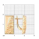 Серьги из красного золота