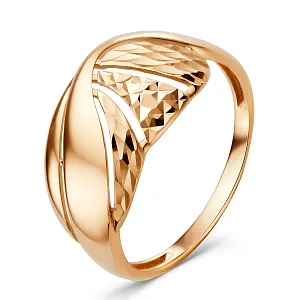 Кольцо из красного золота