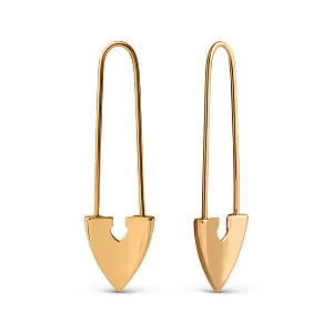 Серьги из красного золота