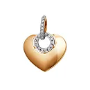 Подвеска из красного золота с фианитами