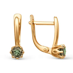 Серьги из красного золота