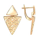 Серьги из красного золота