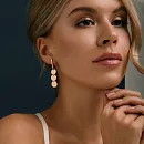 Серьги из красного золота