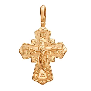 Крест из красного золота