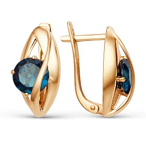 Серьги из красного золота