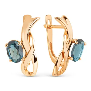 Серьги из красного золота