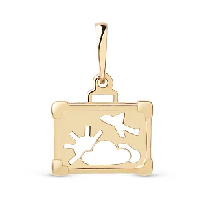 Подвеска из красного золота