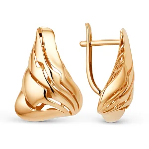 Серьги из красного золота