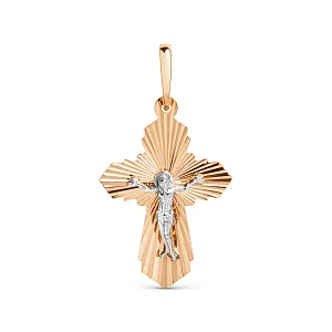 Крест из красного золота