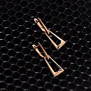 Серьги из красного золота