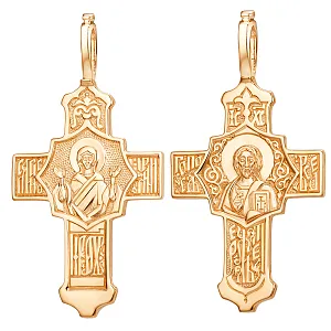 Крест из красного золота