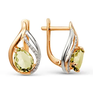 Серьги из красного золота