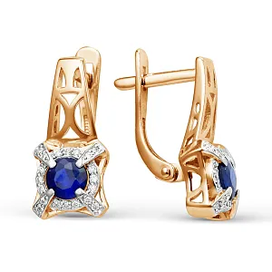 Серьги из красного золота