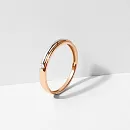 Кольцо из красного золота с фианитом