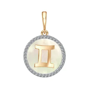 Подвеска из красного золота