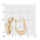 Серьги из красного золота