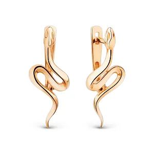 Серьги из красного золота