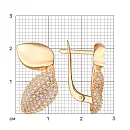 Серьги из красного золота