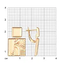 Серьги из красного золота