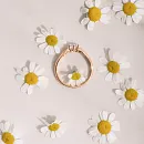 Кольцо из красного золота с фианитом