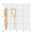 Серьги из красного золота