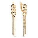 Серьги из красного золота