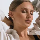 Серьги из красного золота