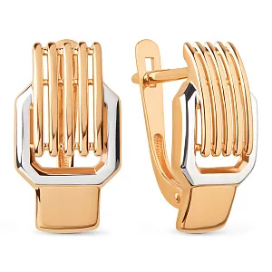 Серьги из красного золота