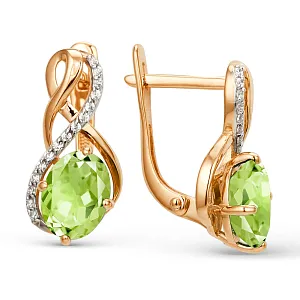 Серьги из красного золота