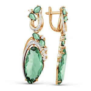 Серьги из красного золота