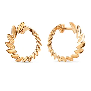 Серьги из красного золота