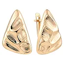 Серьги из красного золота