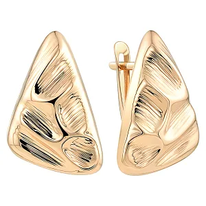 Серьги из красного золота