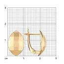 Серьги из красного золота