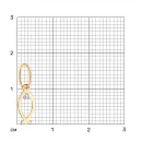 Подвеска из красного золота с фианитом