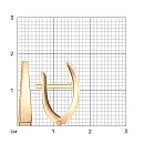 Серьги из красного золота