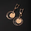 Серьги из красного золота