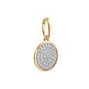 Подвеска из красного золота с фианитами